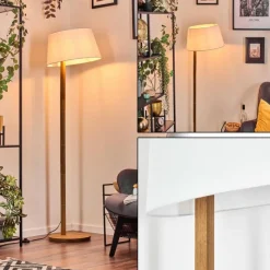 Lampes En Tissu-hofstein Bassagoda Lampadaire Écru, 1 lumière