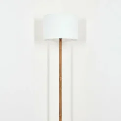 Lampes En Tissu-hofstein Bassagoda Lampadaire Écru, Noir, 1 lumière