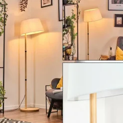 Lampes En Tissu-hofstein Bassagoda Lampadaire Écru, 1 lumière