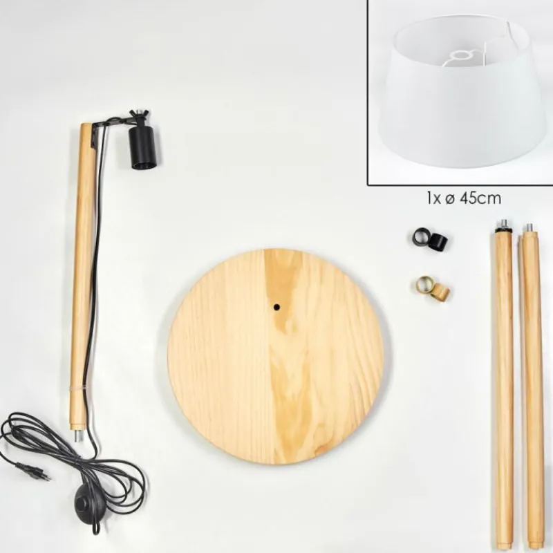 Lampes En Tissu-hofstein Bassagoda Lampadaire Écru, 1 lumière