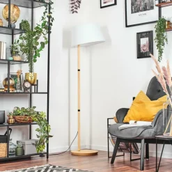 Lampes En Tissu-hofstein Bassagoda Lampadaire Écru, 1 lumière