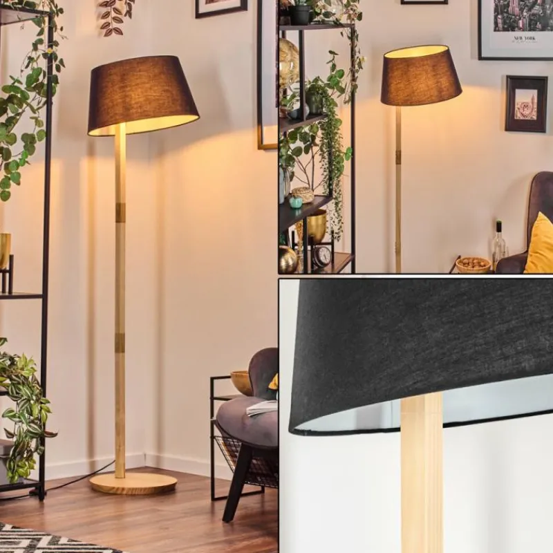 Lampes En Tissu-hofstein Bassagoda Lampadaire Écru, 1 lumière