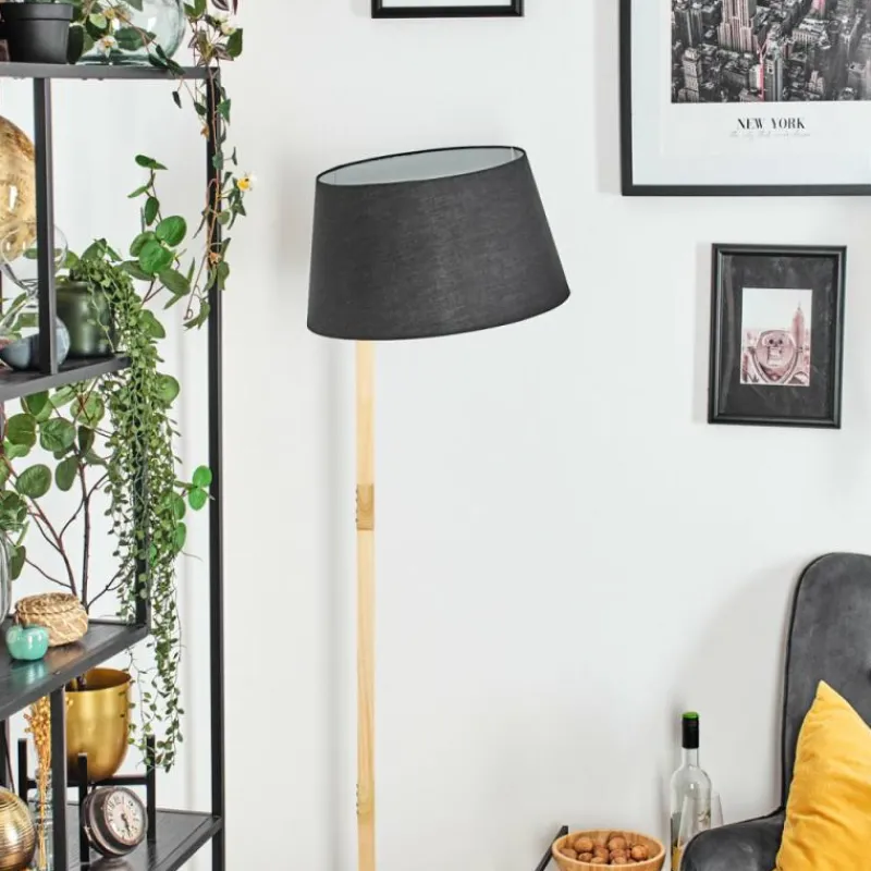 Lampes En Tissu-hofstein Bassagoda Lampadaire Écru, 1 lumière