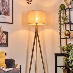 Lampes En Tissu-hofstein Bassagoda Lampadaire Écru, 1 lumière