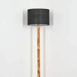 Lampes En Tissu-hofstein Bassagoda Lampadaire Écru, Noir, 1 lumière