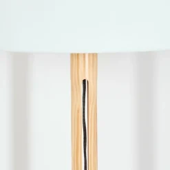 Lampes En Tissu-hofstein Bassagoda Lampadaire Écru, Noir, 1 lumière