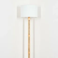 Lampes En Tissu-hofstein Bassagoda Lampadaire Écru, Noir, 1 lumière