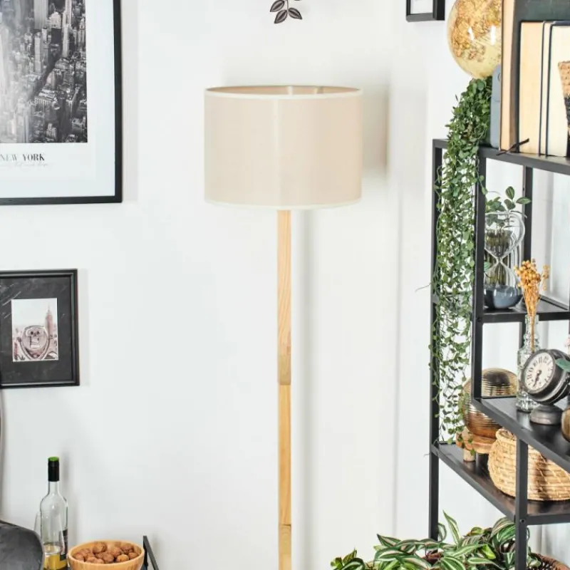 Lampes En Tissu-hofstein Bassagoda Lampadaire Écru, 1 lumière