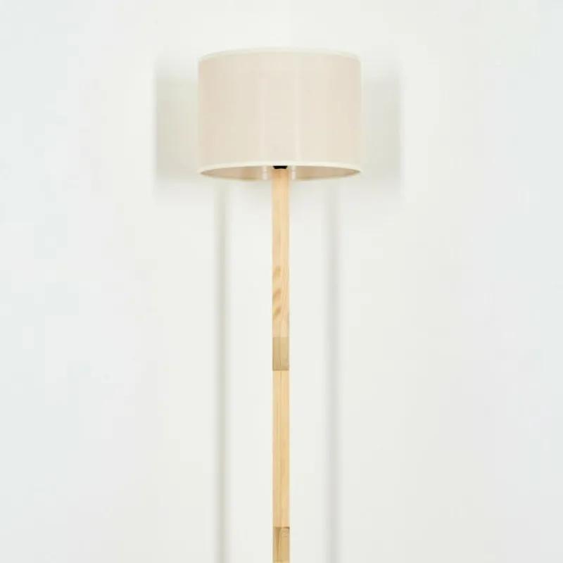 Lampes En Tissu-hofstein Bassagoda Lampadaire Écru, 1 lumière