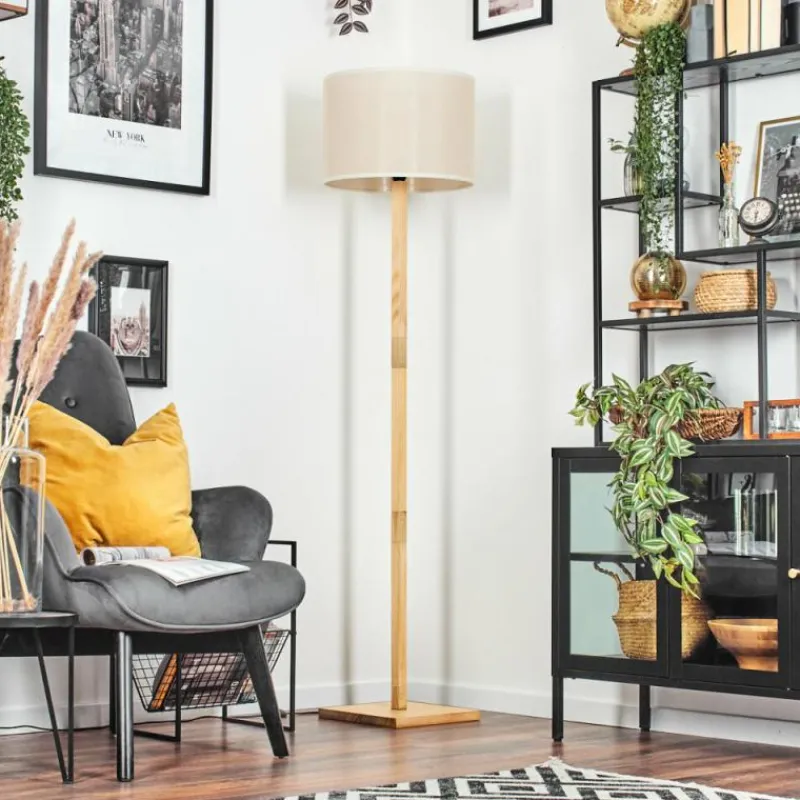 Lampes En Tissu-hofstein Bassagoda Lampadaire Écru, 1 lumière