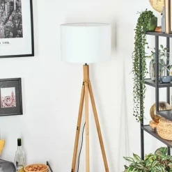 Lampes En Tissu-hofstein Bassagoda Lampadaire Écru, 1 lumière