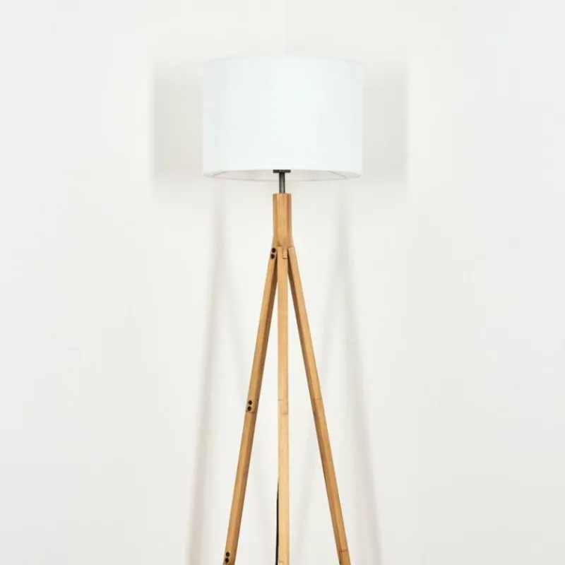 Lampes En Tissu-hofstein Bassagoda Lampadaire Écru, 1 lumière