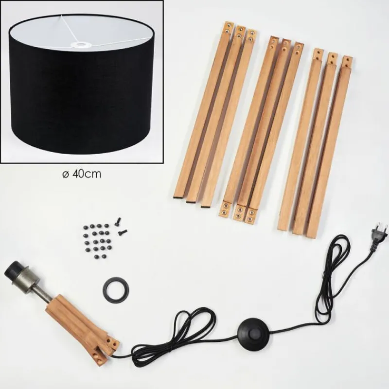 Lampes En Tissu-hofstein Bassagoda Lampadaire Écru, 1 lumière