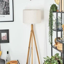 Lampes En Tissu-hofstein Bassagoda Lampadaire Écru, 1 lumière