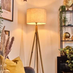 Lampes En Tissu-hofstein Bassagoda Lampadaire Écru, 1 lumière