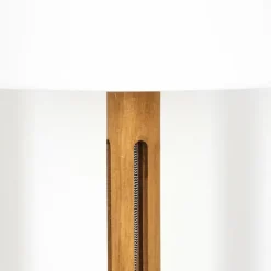 Lampes En Tissu-hofstein Bassagoda Lampadaire Écru, Noir, 1 lumière