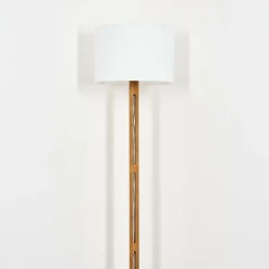 Lampes En Tissu-hofstein Bassagoda Lampadaire Écru, Noir, 1 lumière