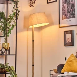 Lampes En Tissu-hofstein Bassagoda Lampadaire Écru, 1 lumière