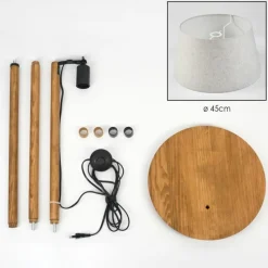 Lampes En Tissu-hofstein Bassagoda Lampadaire Écru, 1 lumière