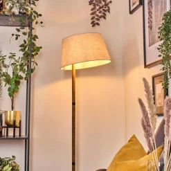 Lampes En Tissu-hofstein Bassagoda Lampadaire Écru, 1 lumière