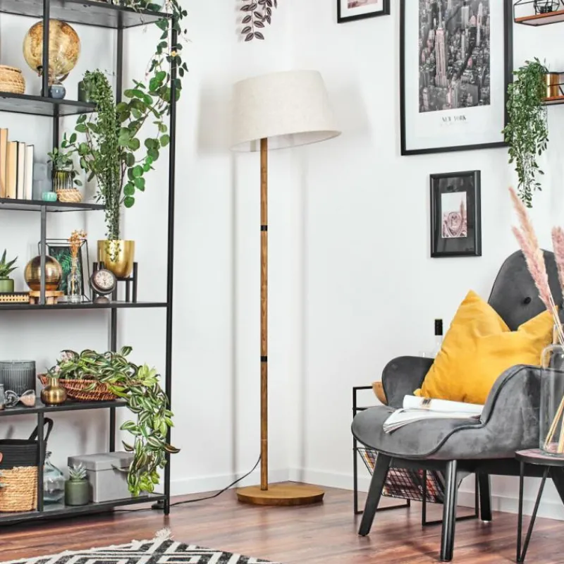 Lampes En Tissu-hofstein Bassagoda Lampadaire Écru, 1 lumière