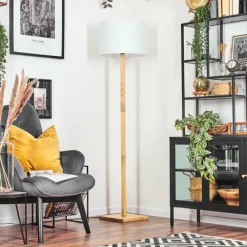 Lampes En Tissu-hofstein Bassagoda Lampadaire Écru, 1 lumière