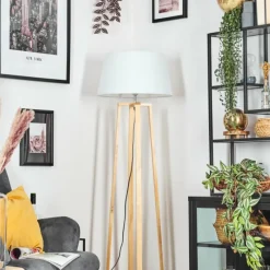 Lampes En Tissu-hofstein Bassagoda Lampadaire Écru, 1 lumière