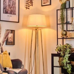 Lampes En Tissu-hofstein Bassagoda Lampadaire Écru, 1 lumière