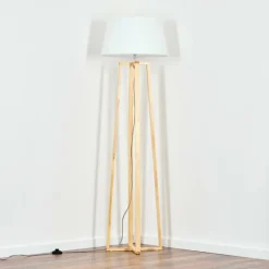 Lampes En Tissu-hofstein Bassagoda Lampadaire Écru, 1 lumière