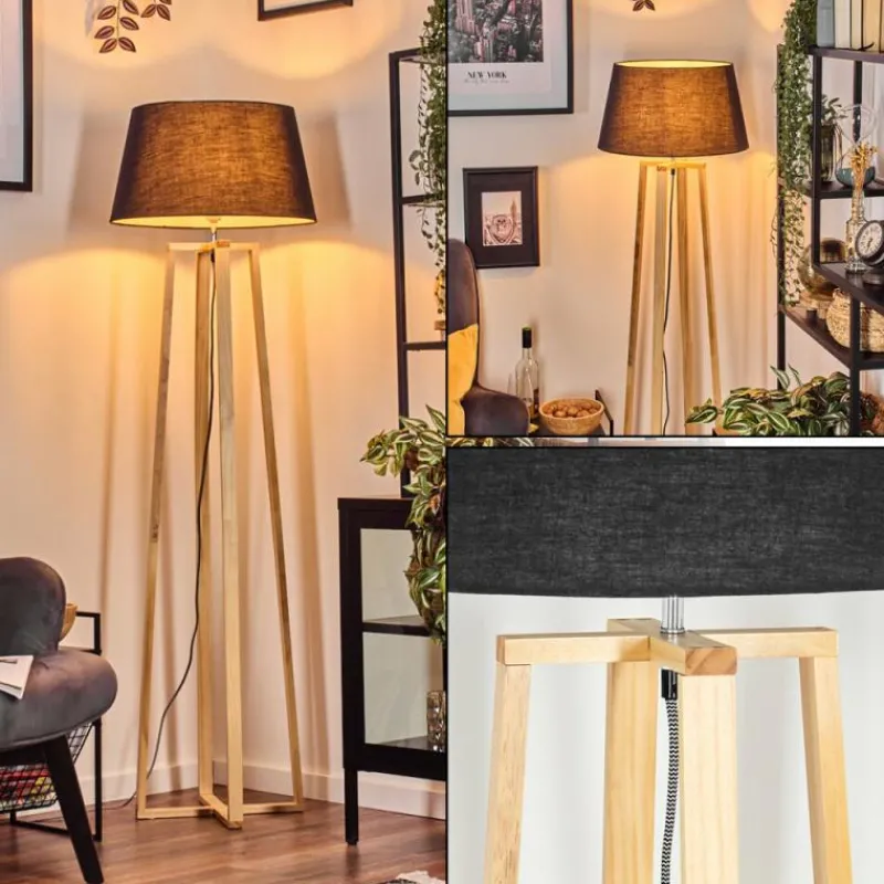 Lampes En Tissu-hofstein Bassagoda Lampadaire Écru, 1 lumière