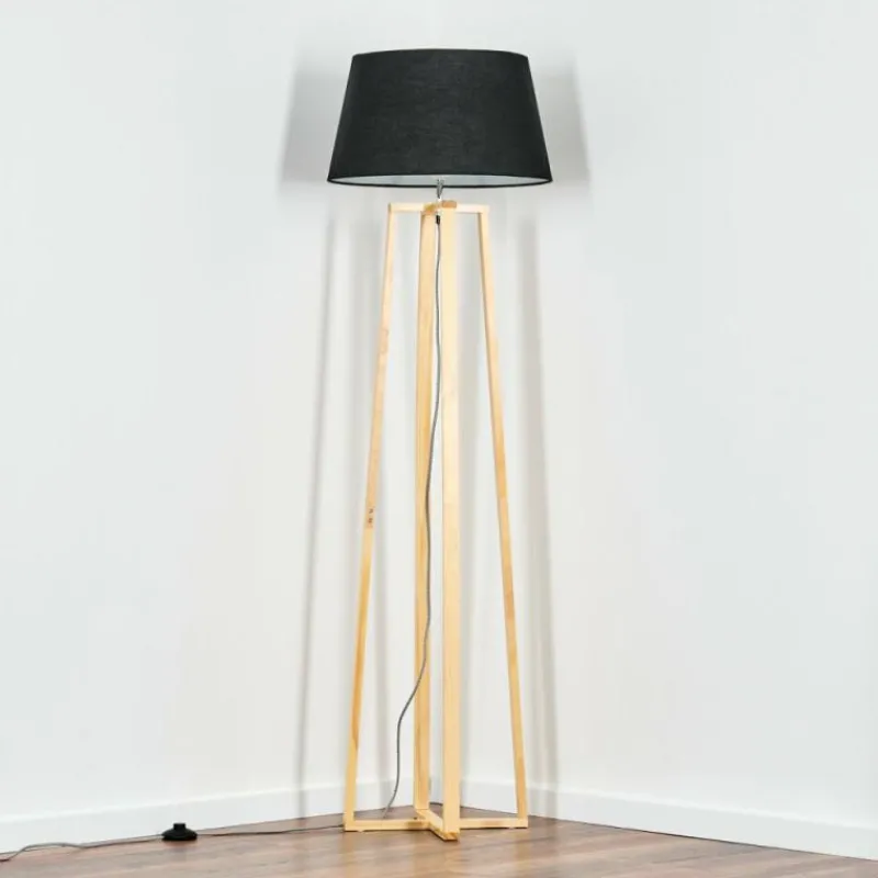 Lampes En Tissu-hofstein Bassagoda Lampadaire Écru, 1 lumière