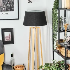 Lampes En Tissu-hofstein Bassagoda Lampadaire Écru, 1 lumière