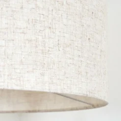 Lampes En Tissu-hofstein Bassagoda Lampadaire Écru, Noir, 1 lumière