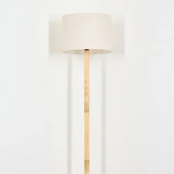 Lampes En Tissu-hofstein Bassagoda Lampadaire Écru, 1 lumière