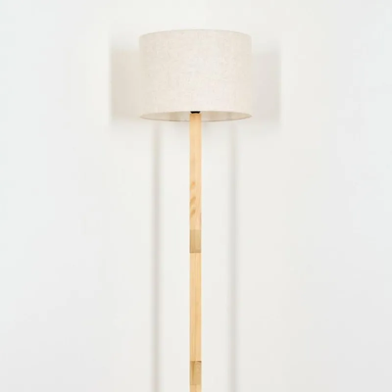 Lampes En Tissu-hofstein Bassagoda Lampadaire Écru, 1 lumière