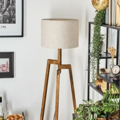 Lampes En Tissu-hofstein Bassagoda Lampadaire, Liseuse Écru, 1 lumière