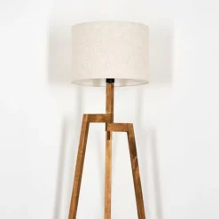 Lampes En Tissu-hofstein Bassagoda Lampadaire, Liseuse Écru, 1 lumière