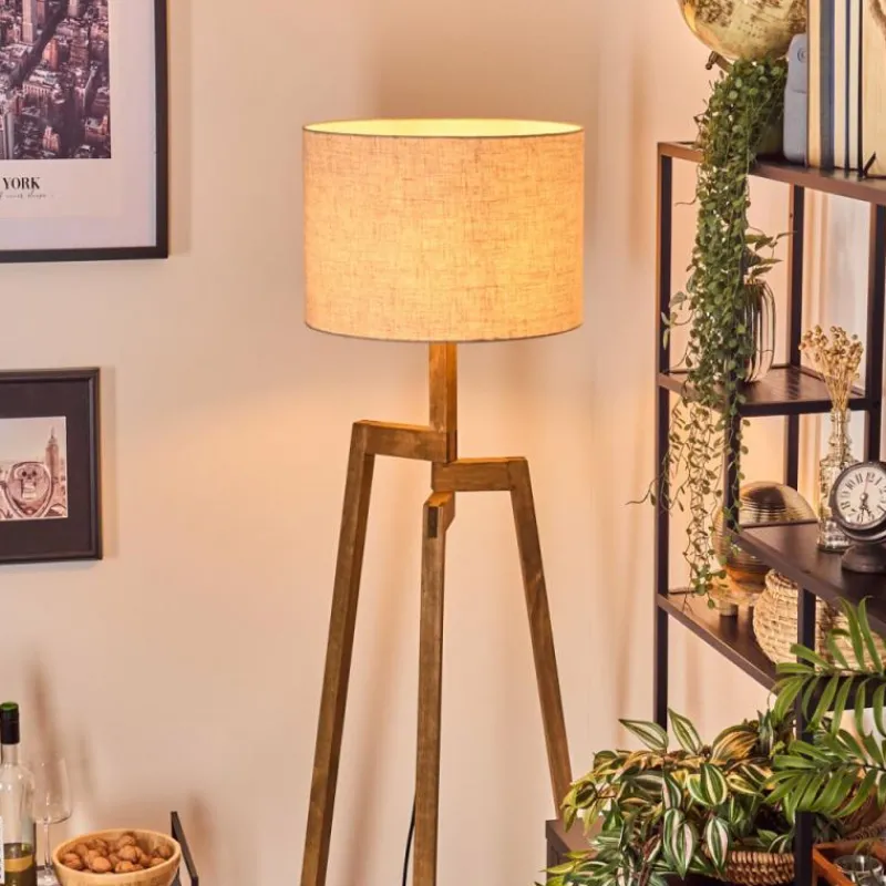 Lampes En Tissu-hofstein Bassagoda Lampadaire, Liseuse Écru, 1 lumière