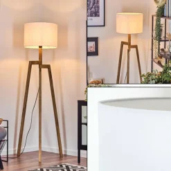 Lampes En Tissu-hofstein Bassagoda Lampadaire, Liseuse Écru, 1 lumière