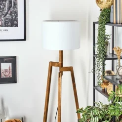 Lampes En Tissu-hofstein Bassagoda Lampadaire, Liseuse Écru, 1 lumière