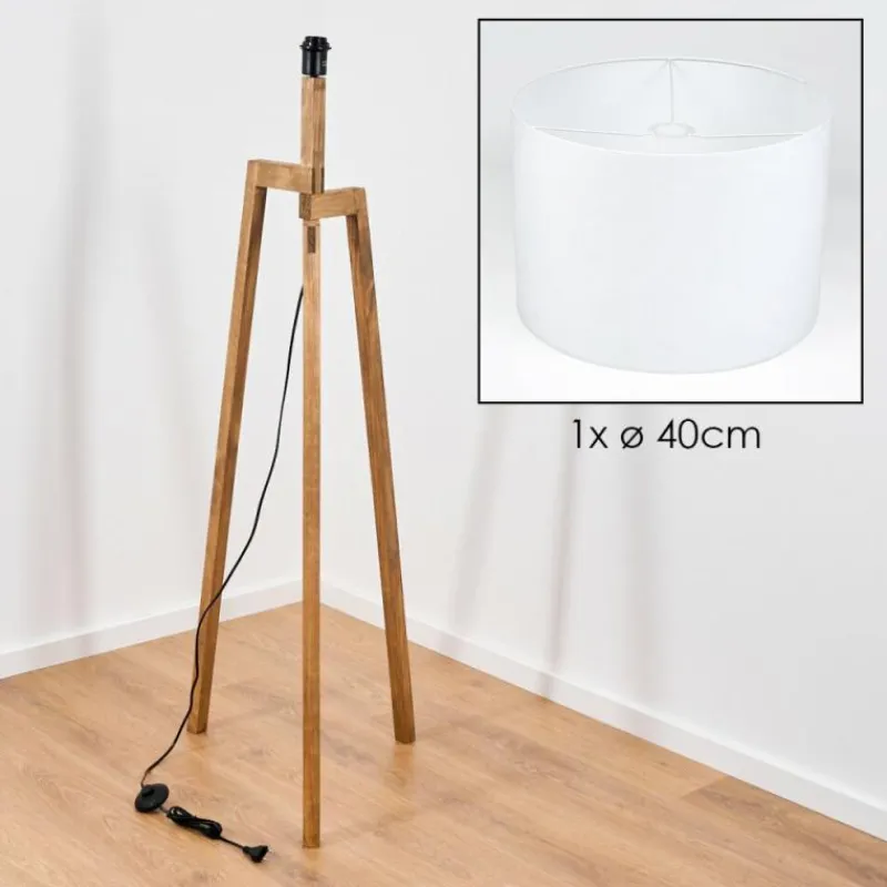 Lampes En Tissu-hofstein Bassagoda Lampadaire, Liseuse Écru, 1 lumière