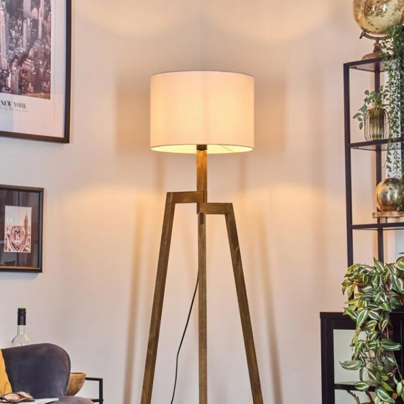 Lampes En Tissu-hofstein Bassagoda Lampadaire, Liseuse Écru, 1 lumière