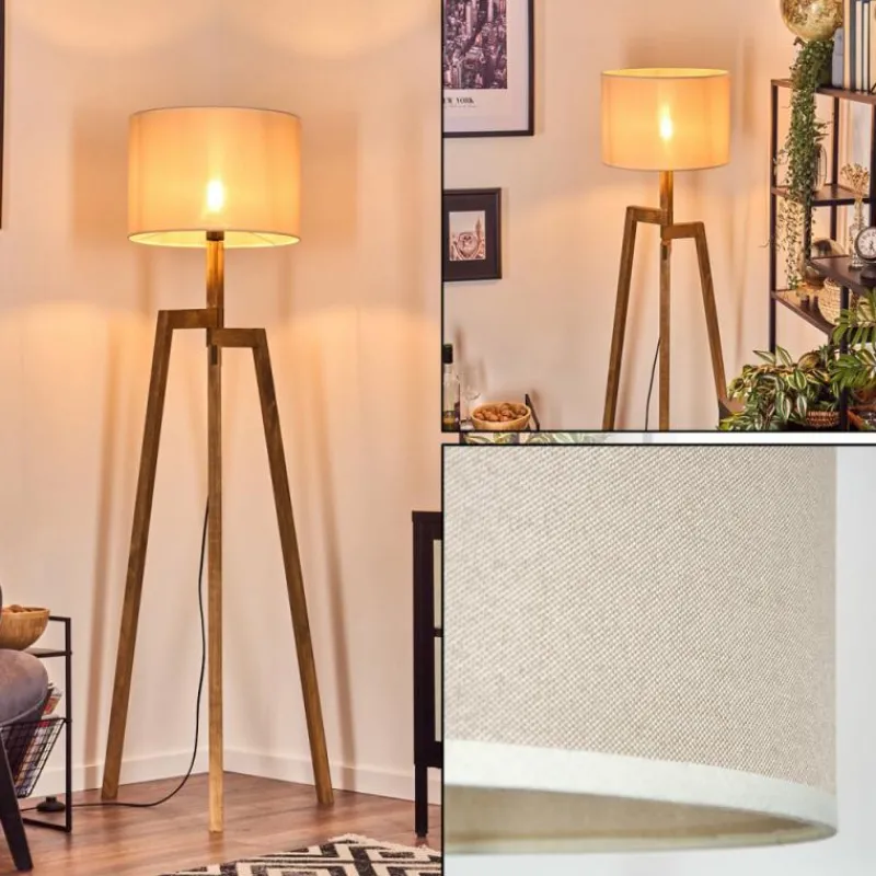 Lampes En Tissu-hofstein Bassagoda Lampadaire, Liseuse Écru, 1 lumière