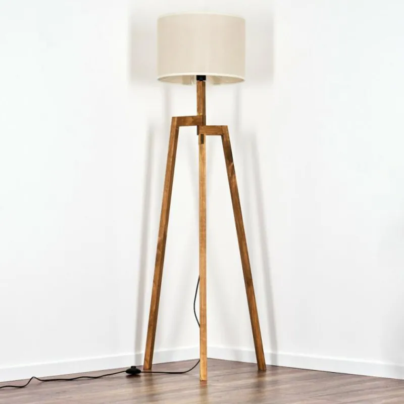 Lampes En Tissu-hofstein Bassagoda Lampadaire, Liseuse Écru, 1 lumière