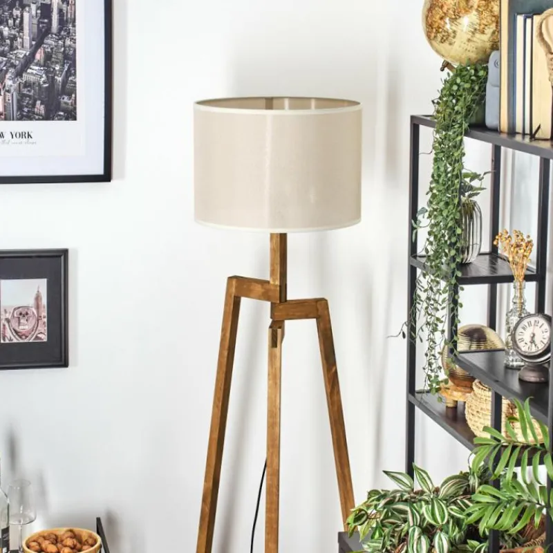 Lampes En Tissu-hofstein Bassagoda Lampadaire, Liseuse Écru, 1 lumière