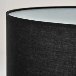 Lampes En Tissu-hofstein Bassagoda Lampadaire, Liseuse Écru, Noir, 1 lumière