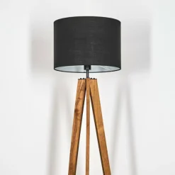 Lampes En Tissu-hofstein Bassagoda Lampadaire, Liseuse Écru, Noir, 1 lumière