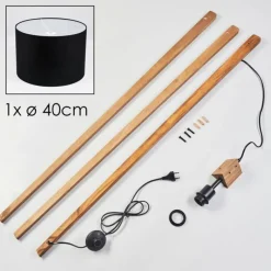 Lampes En Tissu-hofstein Bassagoda Lampadaire, Liseuse Écru, 1 lumière