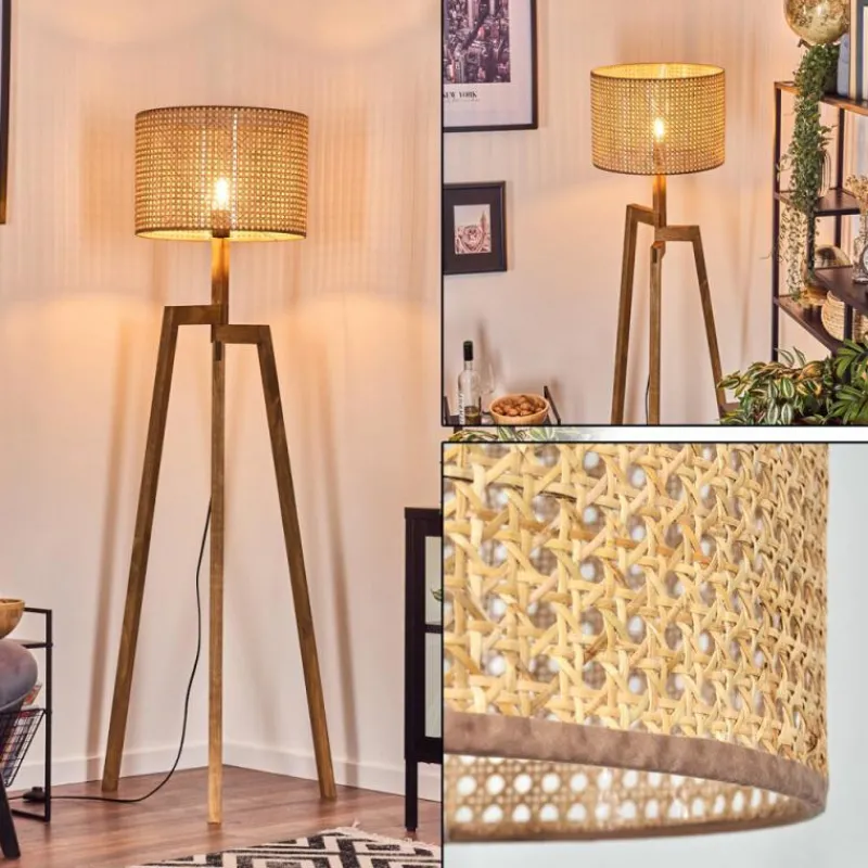 hofstein Bassagoda Lampadaire, Liseuse Écru, 1 lumière