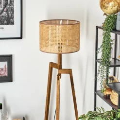 hofstein Bassagoda Lampadaire, Liseuse Écru, 1 lumière